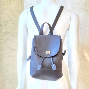 Coach #9960 Vintage Gray Leather Small Daypack Backpack Purse